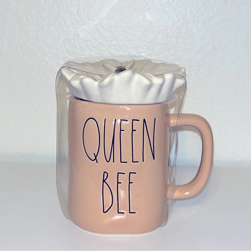 Rae Dunn Queen Bee pink Mug.